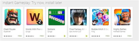 google play free games|Google Play Instant: Try games without downloading them.